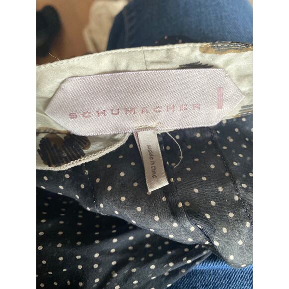 Schumacher polka dot long sleeved sheer sexy zippered dress size XS - Picture 12 of 12